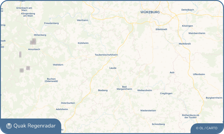 Regenradar-Widget für Lauda