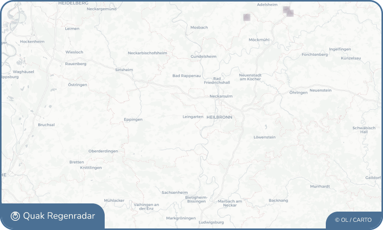 Regenradar-Widget für Leingarten