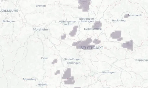 Regenradar Vorschaubild - Aktuelle Niederschläge in Leonberg und Umgebung
