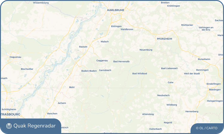 Quak Regenradar-Widget Loffenau