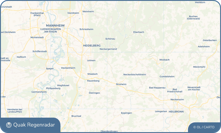 Regenradar-Widget für Meckesheim