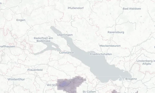 Regenradar Vorschaubild - Aktuelle Niederschläge in Meersburg und Umgebung