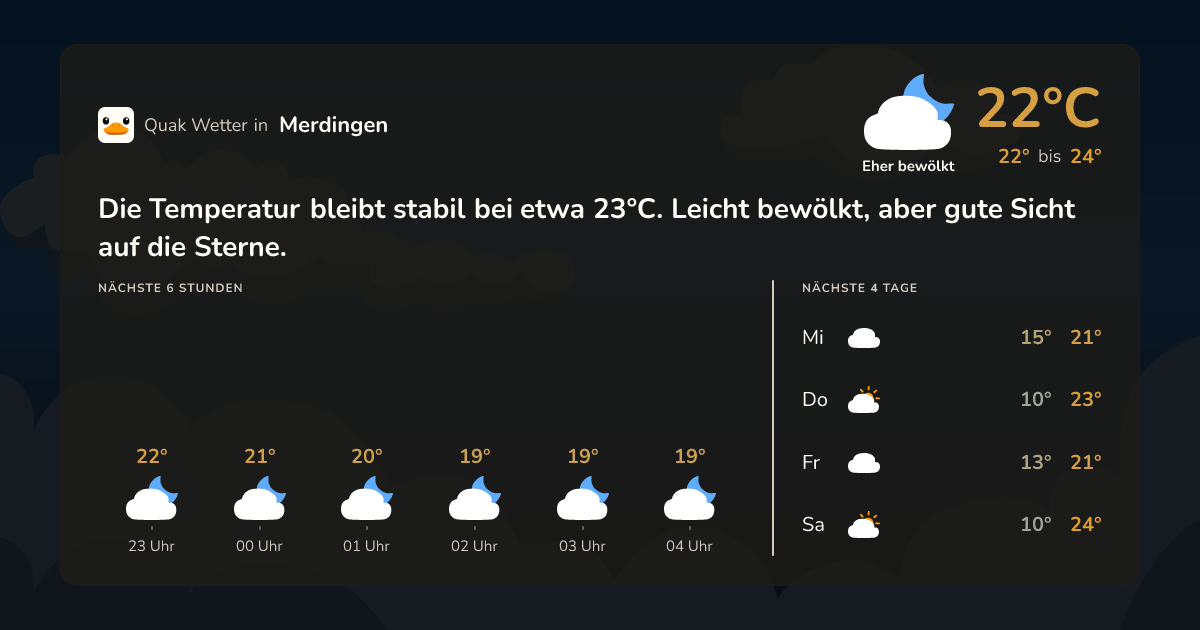 Quak Wetter-Widget Merdingen