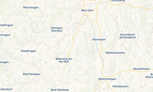 Regenradar Vorschaubild - Aktuelle Niederschläge in Mietingen und Umgebung