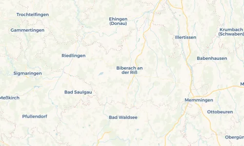 Regenradar Vorschaubild - Aktuelle Niederschläge in Mittelbiberach und Umgebung