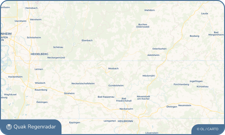 Quak Regenradar-Widget Mosbach