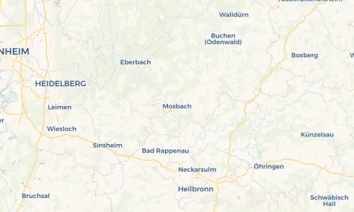 Regenradar Vorschaubild - Aktuelle Niederschläge in Mosbach und Umgebung