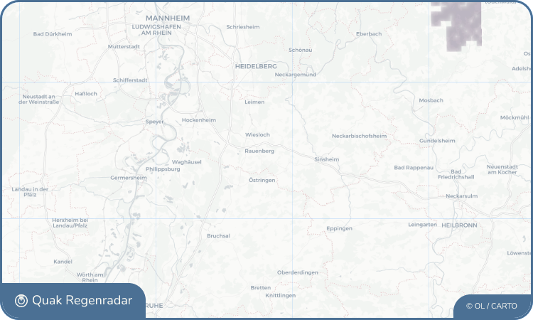 Regenradar-Widget für Mühlhausen