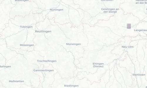 Regenradar Vorschaubild - Aktuelle Niederschläge in Münsingen und Umgebung