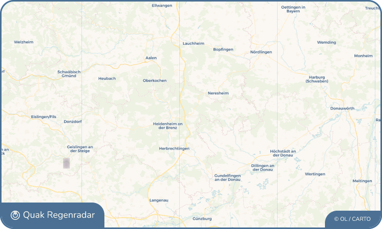 Regenradar-Widget für Nattheim