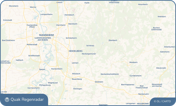 Quak Regenradar-Widget Neckargemünd