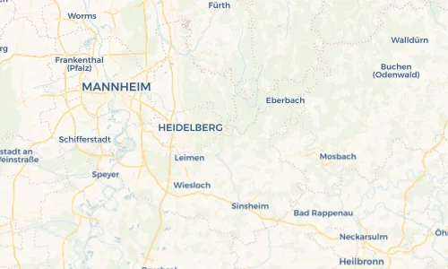 Regenradar Vorschaubild - Aktuelle Niederschläge in Neckargemünd und Umgebung