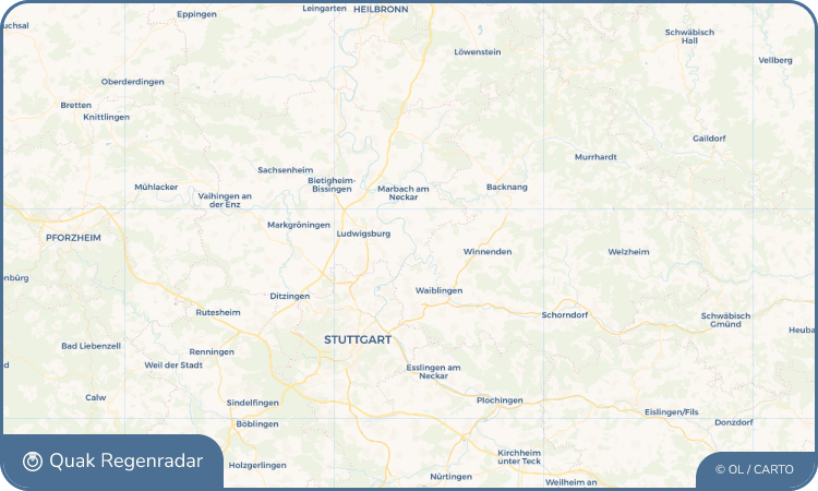 Quak Regenradar-Widget Neckargröningen