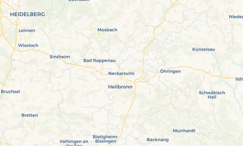 Regenradar Vorschaubild - Aktuelle Niederschläge in Neckarsulm und Umgebung