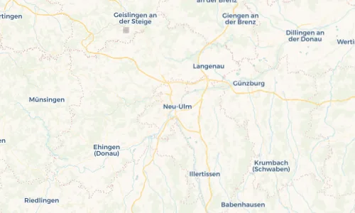Regenradar Vorschaubild - Aktuelle Niederschläge in Neu-Ulm und Umgebung