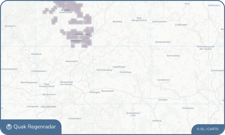 Regenradar-Widget für Niedernhall