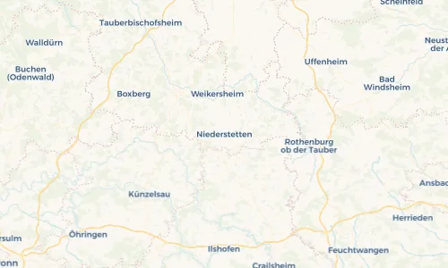 Regenradar Vorschaubild - Aktuelle Niederschläge in Niederstetten und Umgebung