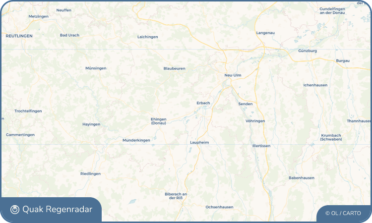Quak Regenradar-Widget Oberdischingen
