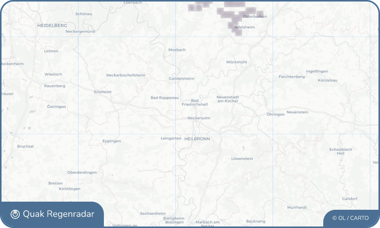 Regenradar-Widget für Obereisesheim