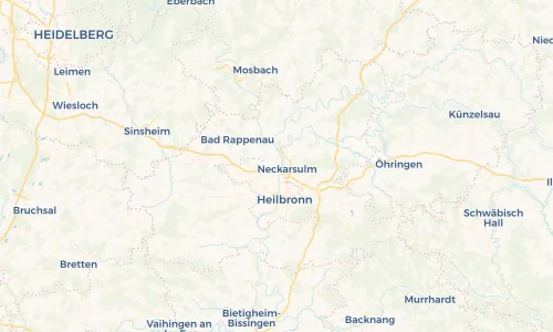 Regenradar Vorschaubild - Aktuelle Niederschläge in Obereisesheim und Umgebung