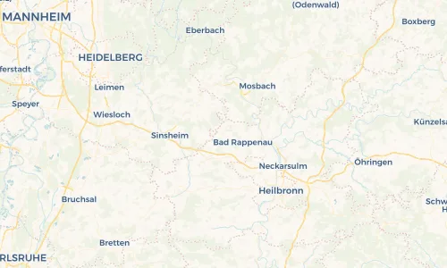 Regenradar Vorschaubild - Aktuelle Niederschläge in Obergimpern und Umgebung