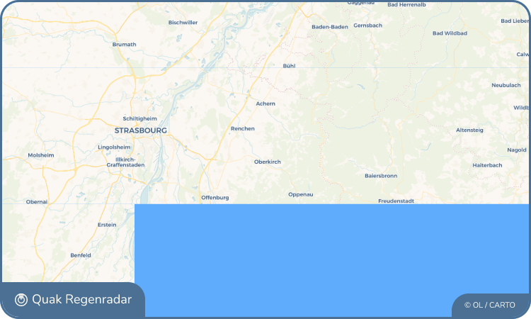 Regenradar-Widget für Oberkirch