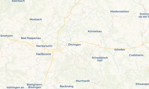 Regenradar Vorschaubild - Aktuelle Niederschläge in Öhringen und Umgebung
