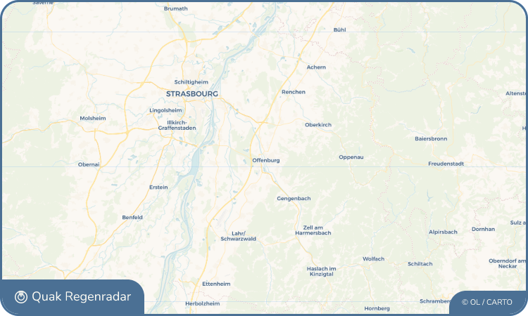 Regenradar-Widget für Offenburg