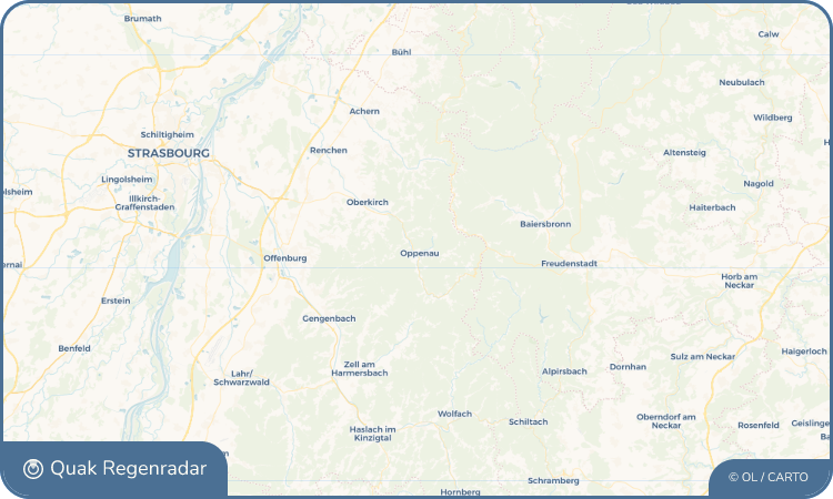 Quak Regenradar-Widget Oppenau
