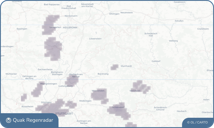 Quak Regenradar-Widget Oppenweiler
