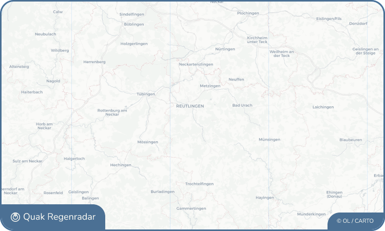 Quak Regenradar-Widget Pfullingen