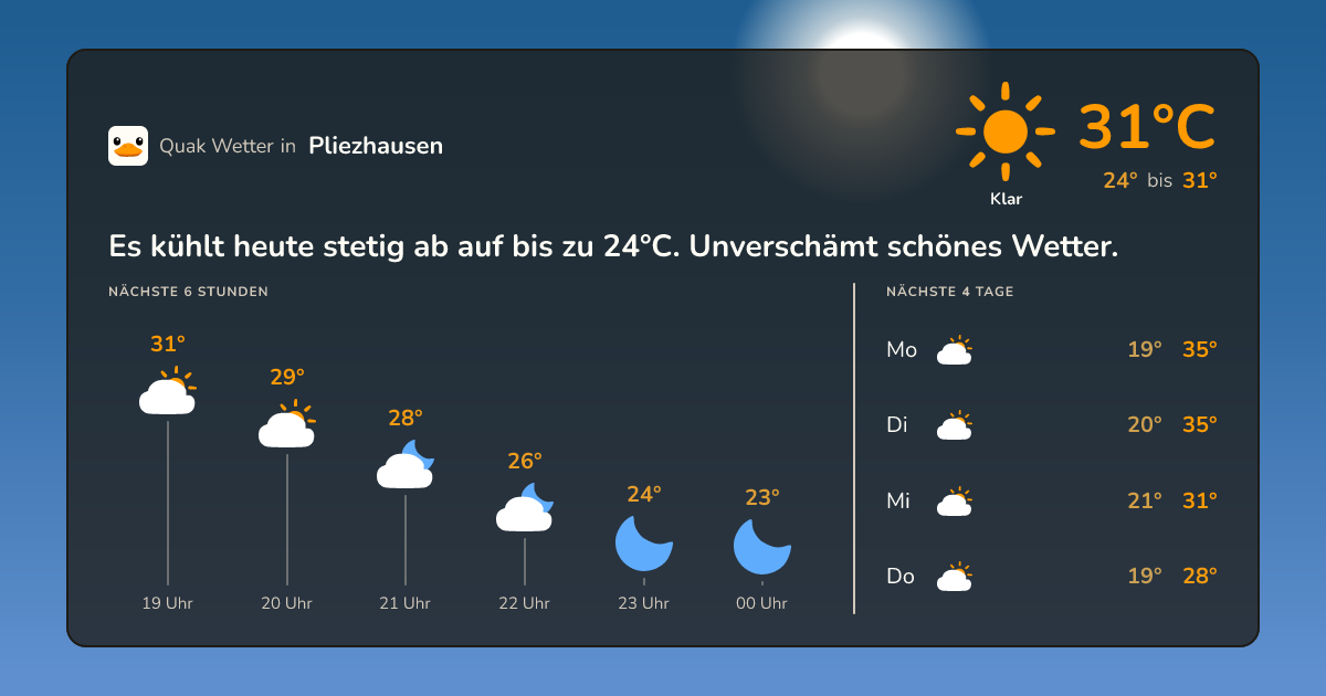 Quak Wetter-Widget Pliezhausen