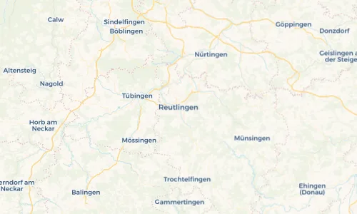 Regenradar Vorschaubild - Aktuelle Niederschläge in Reutlingen und Umgebung