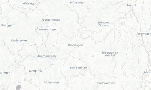 Regenradar Vorschaubild - Aktuelle Niederschläge in Riedlingen und Umgebung