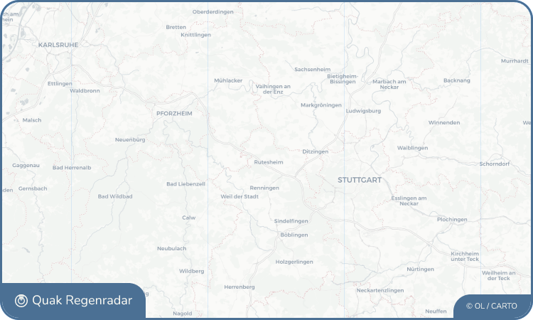 Regenradar-Widget für Rutesheim