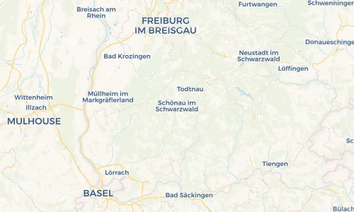 Regenradar Vorschaubild - Aktuelle Niederschläge in Schönau im Schwarzwald und Umgebung