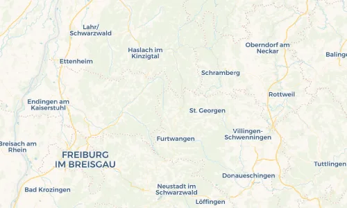 Regenradar Vorschaubild - Aktuelle Niederschläge in Schonach im Schwarzwald und Umgebung