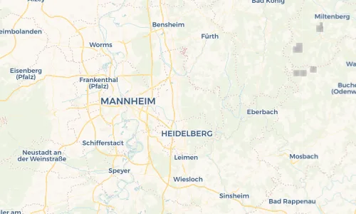 Regenradar Vorschaubild - Aktuelle Niederschläge in Schriesheim und Umgebung