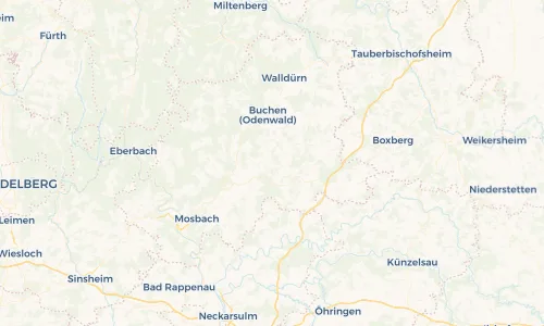 Regenradar Vorschaubild - Aktuelle Niederschläge in Seckach und Umgebung