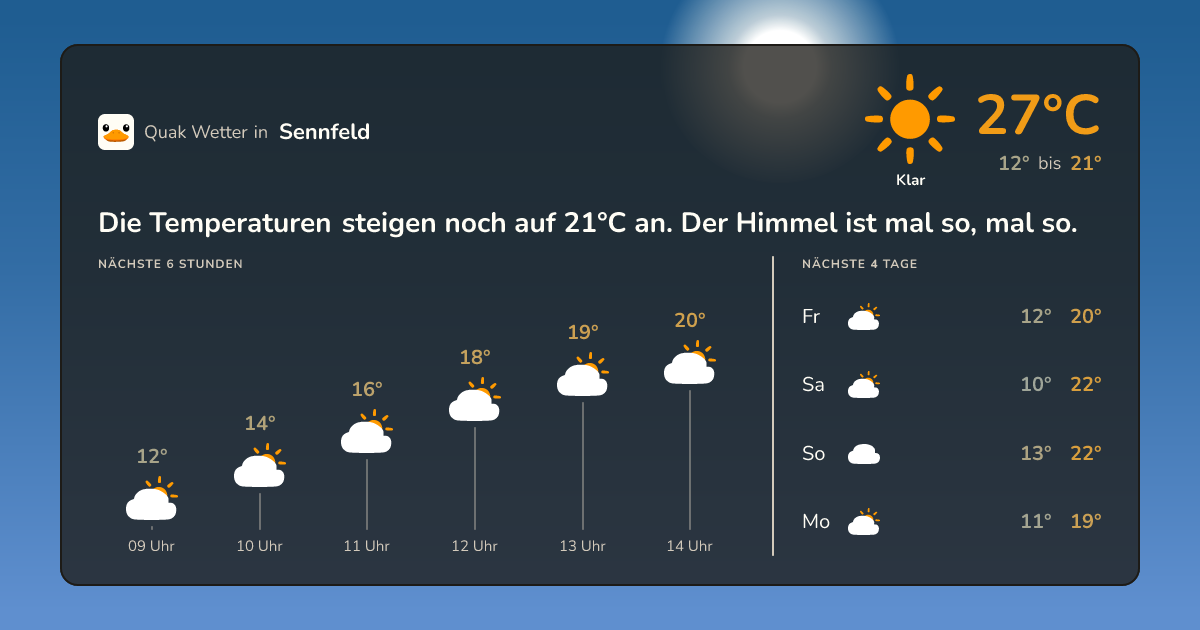 Quak Wetter-Widget Sennfeld