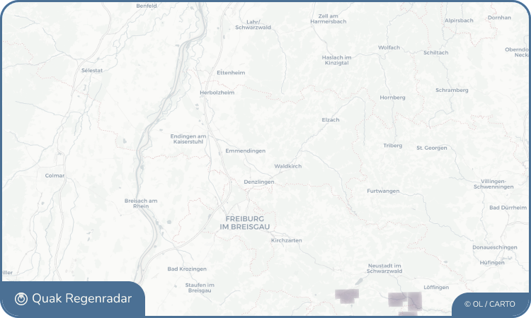Quak Regenradar-Widget Sexau