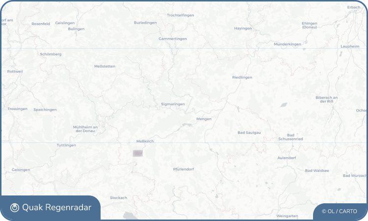 Regenradar-Widget für Sigmaringendorf