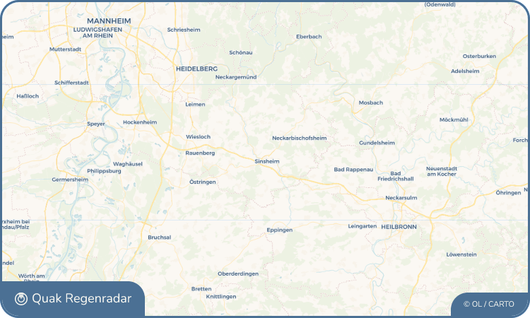 Quak Regenradar-Widget Sinsheim