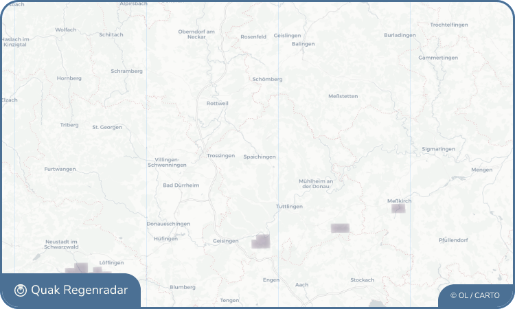 Quak Regenradar-Widget Spaichingen