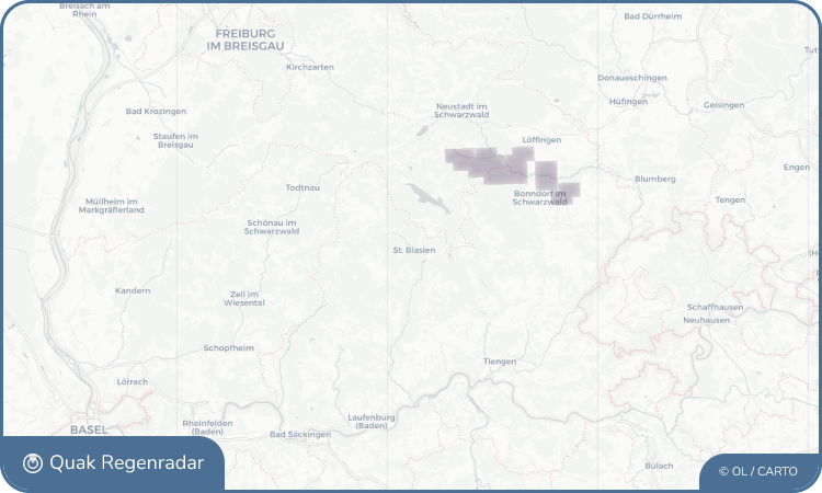 Regenradar-Widget für St. Blasien