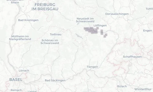Regenradar Vorschaubild - Aktuelle Niederschläge in St. Blasien und Umgebung