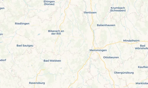 Regenradar Vorschaubild - Aktuelle Niederschläge in Steinhausen an der Rottum und Umgebung