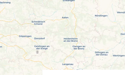 Regenradar Vorschaubild - Aktuelle Niederschläge in Steinheim am Albuch und Umgebung