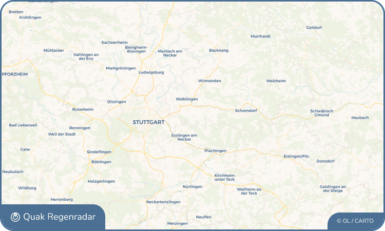 Quak Regenradar-Widget Stetten