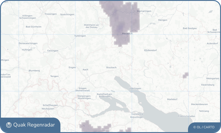 Quak Regenradar-Widget Stockach